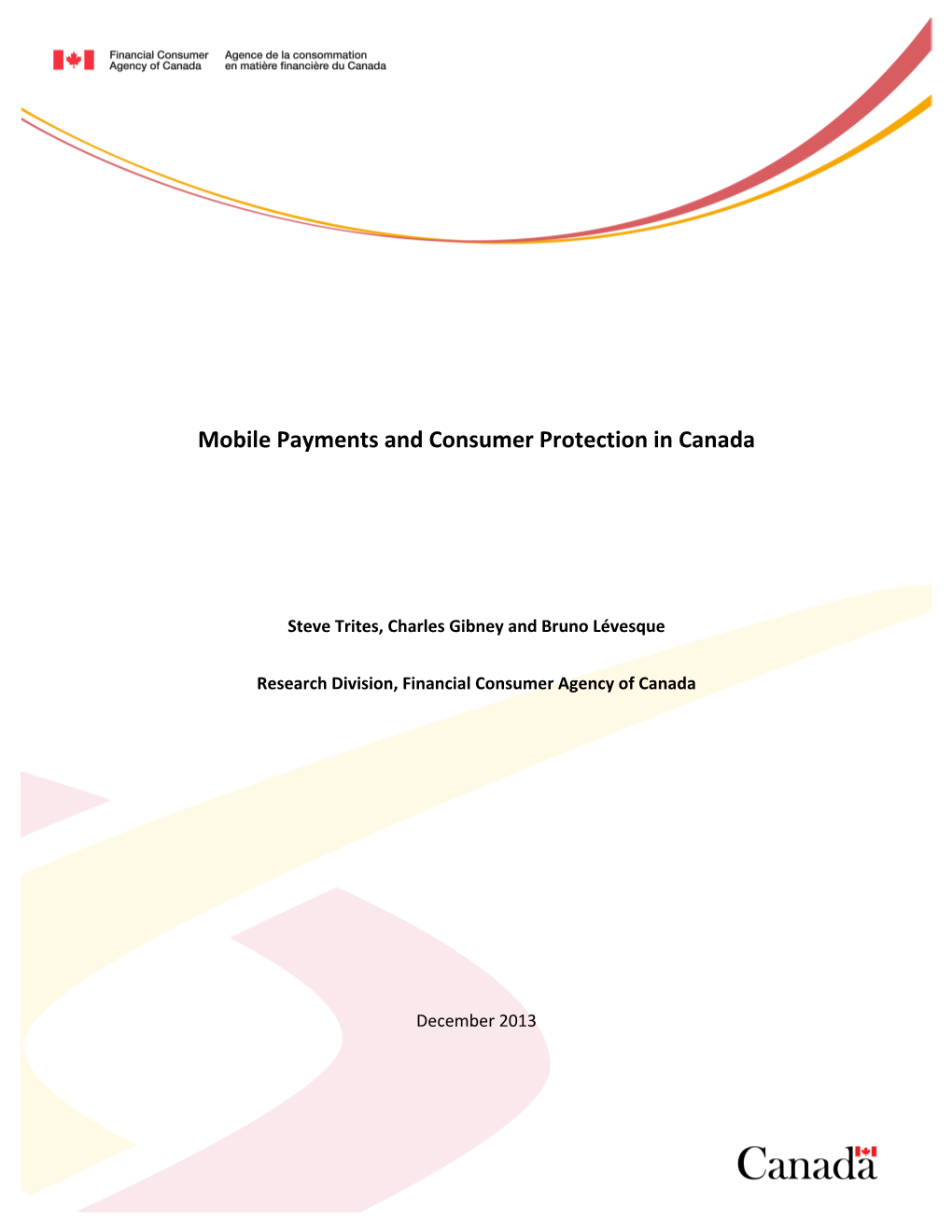 Mobile Payments and Consumer Protection in Canada