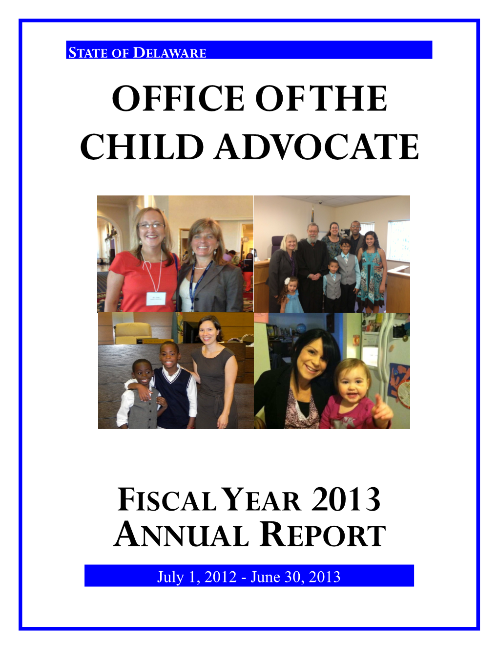Fiscal Year 2013 Annual Report