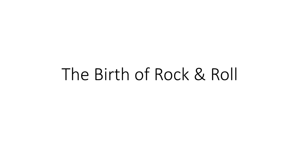 History of Rock