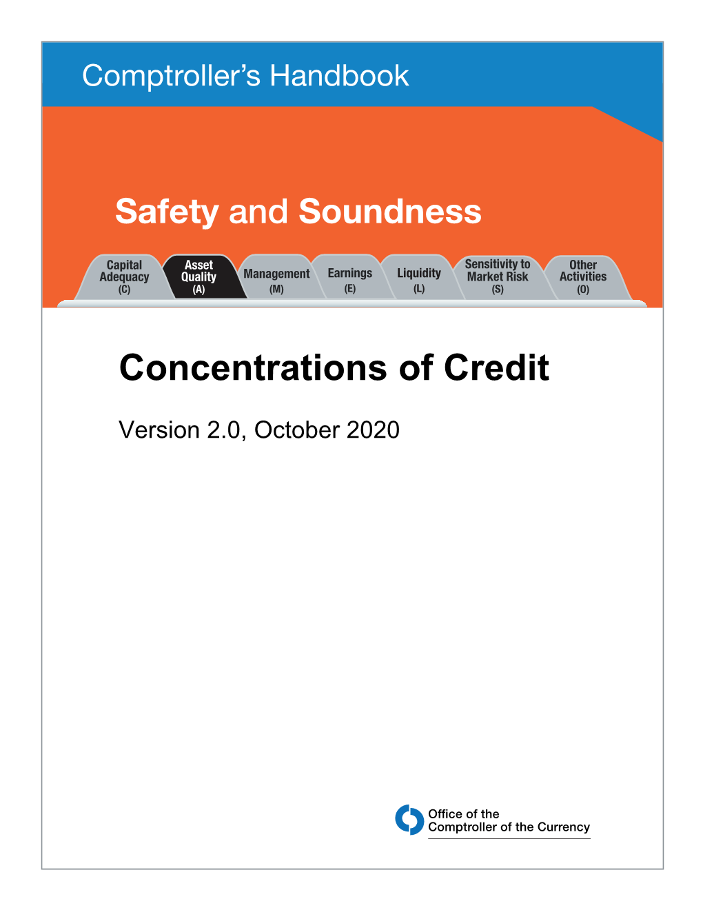 Concentrations of Credit, Comptroller's Handbook