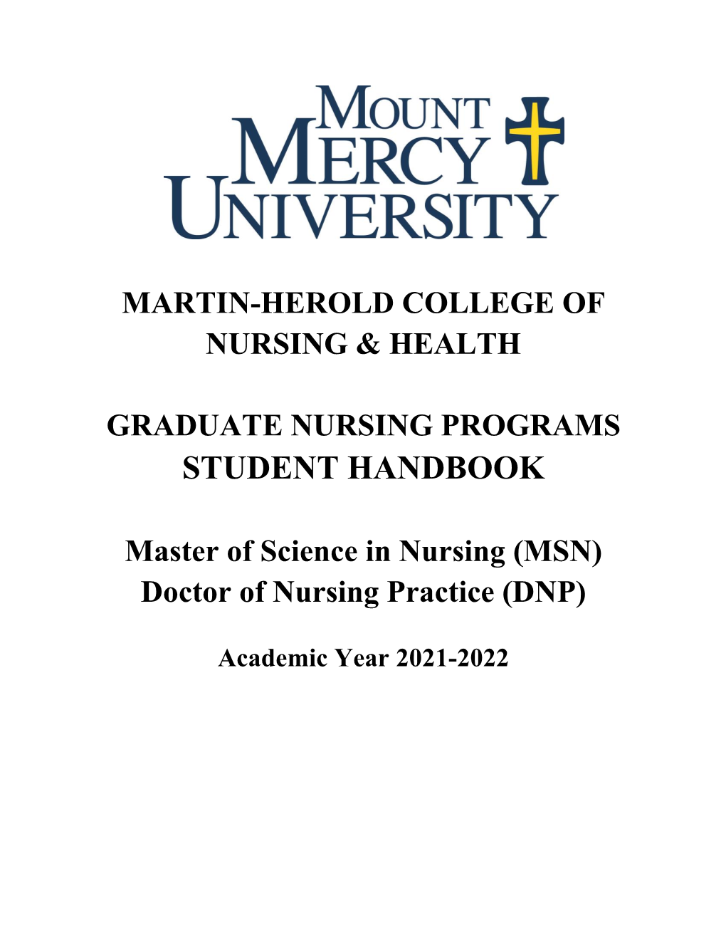 Graduate Student Handbook