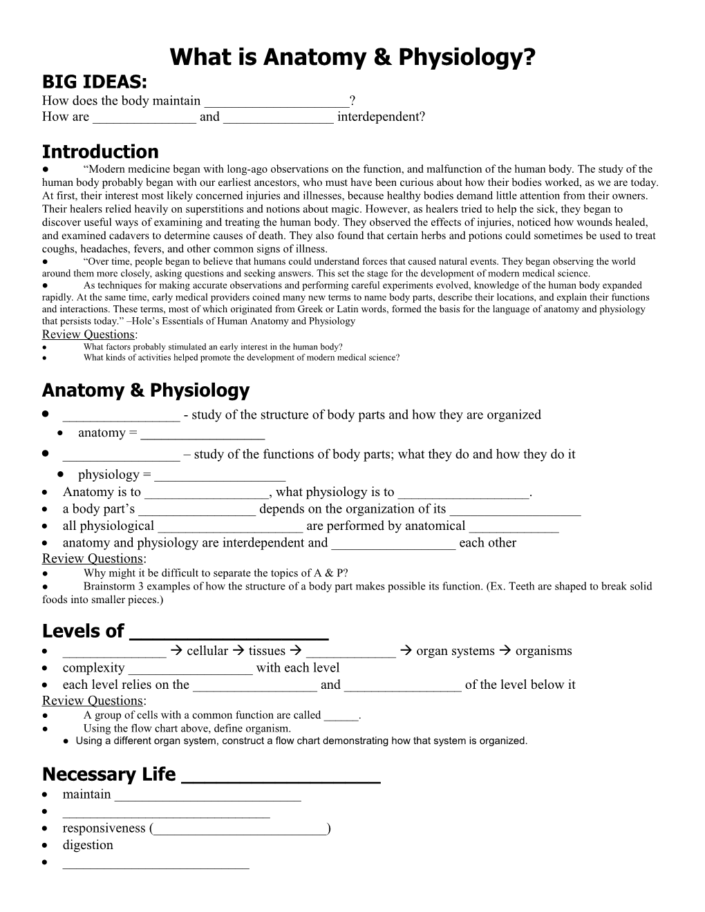 What Is Anatomy & Physiology