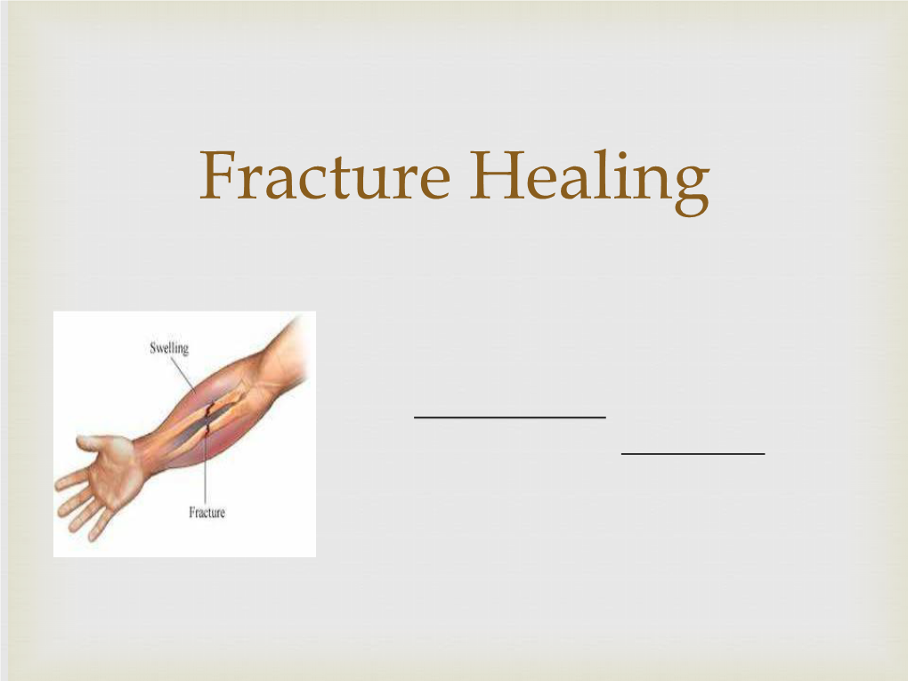 Fracture Healing