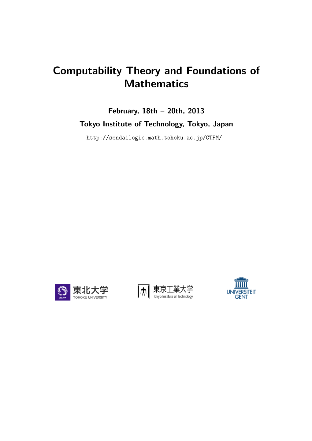 Computability Theory and Foundations of Mathematics