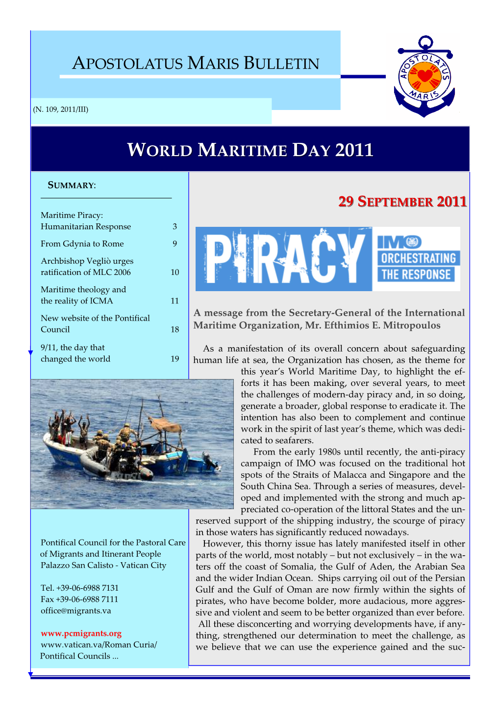 World Maritime Day 2011