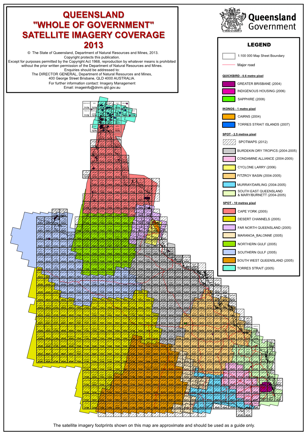 Queensland Whole of Government Satellite Imagery Coverage