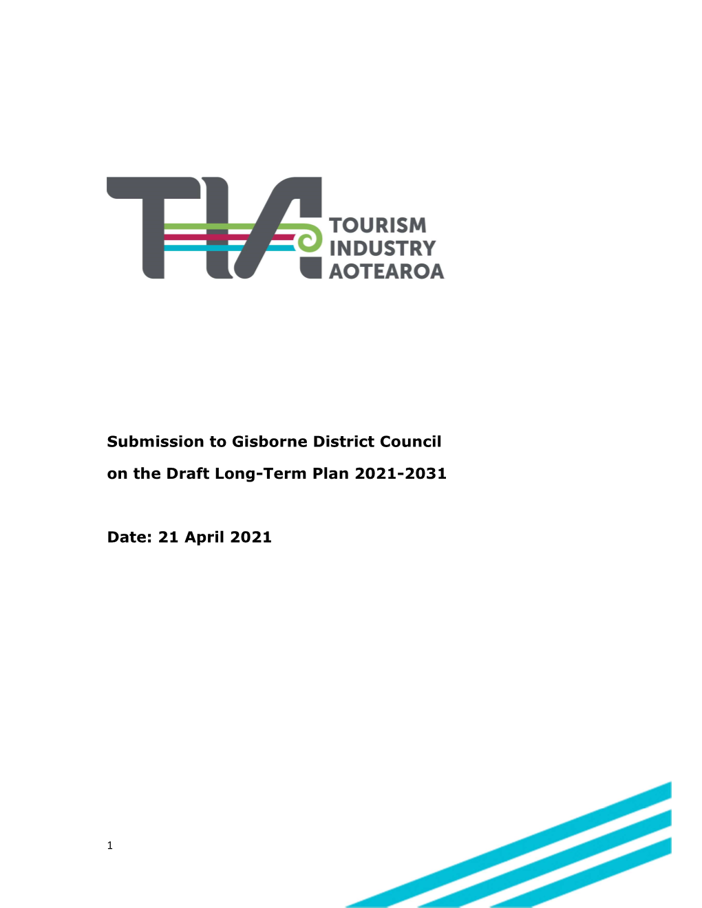 Submission to Gisborne District Council on the Draft Long-Term Plan 2021-2031