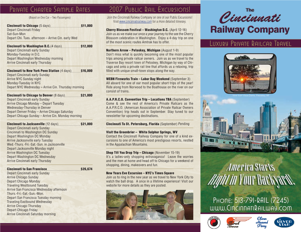 2007 Public Rail Excursions!