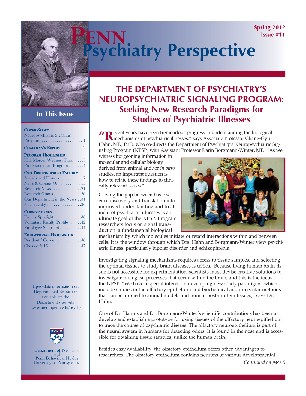 PENN Issue #11 Psychiatry Perspective