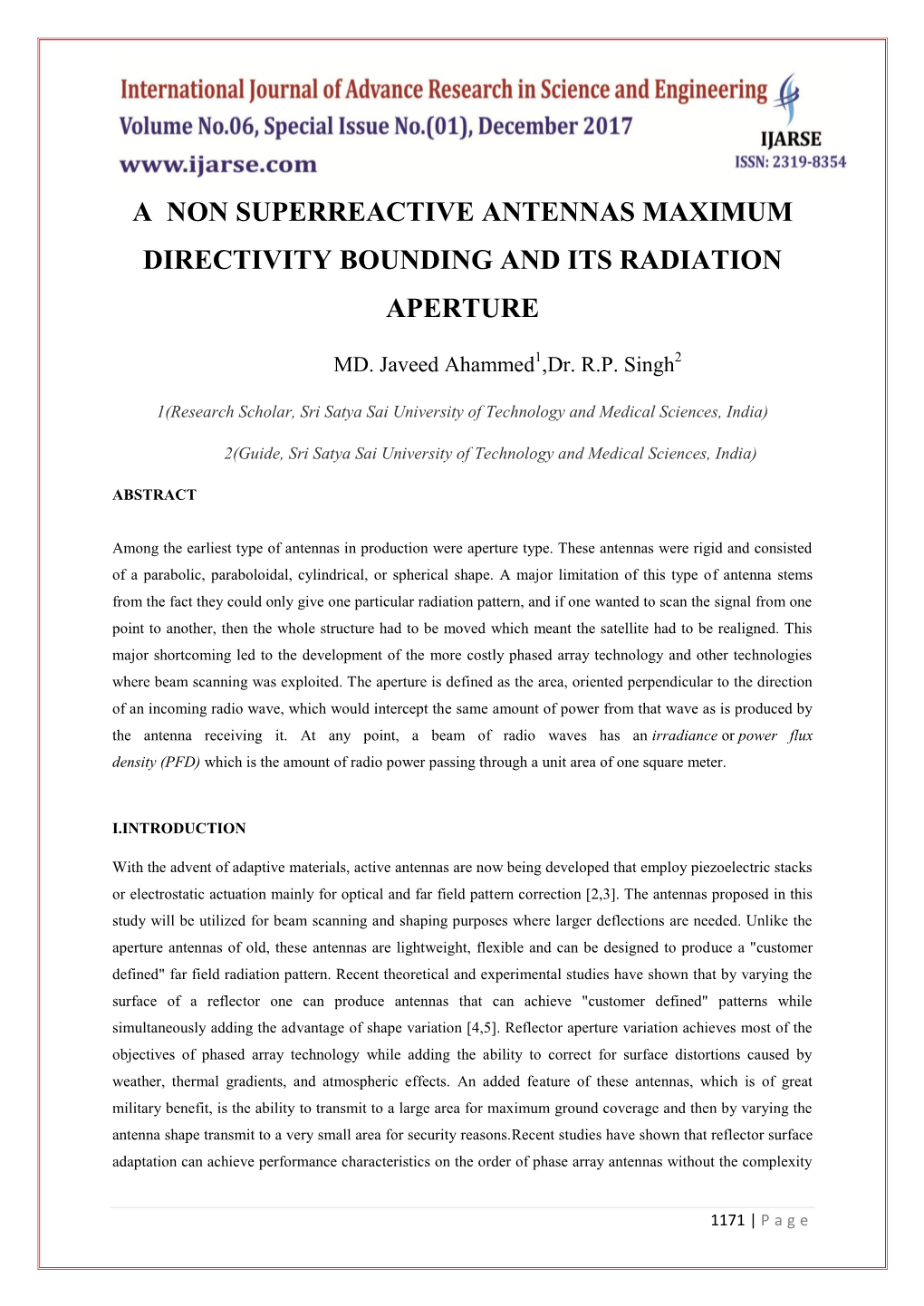 A Non Superreactive Antennas Maximum Directivity Bounding and Its Radiation Aperture