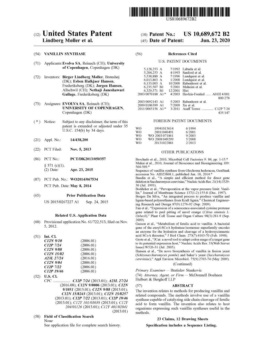 ( 12 ) United States Patent