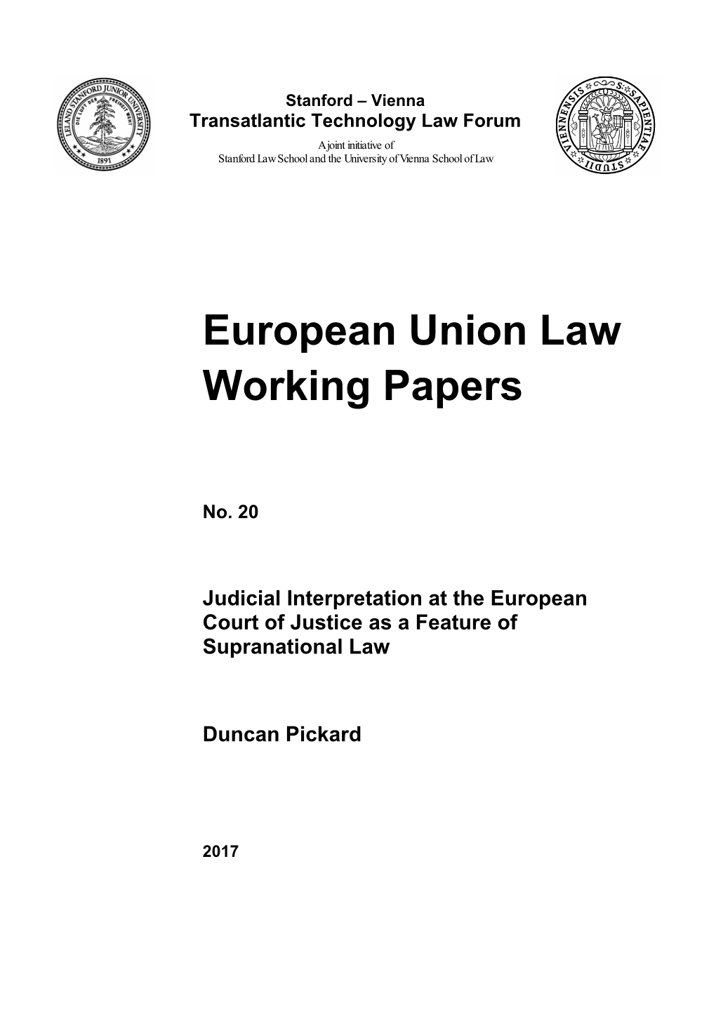 European Union Law Working Papers