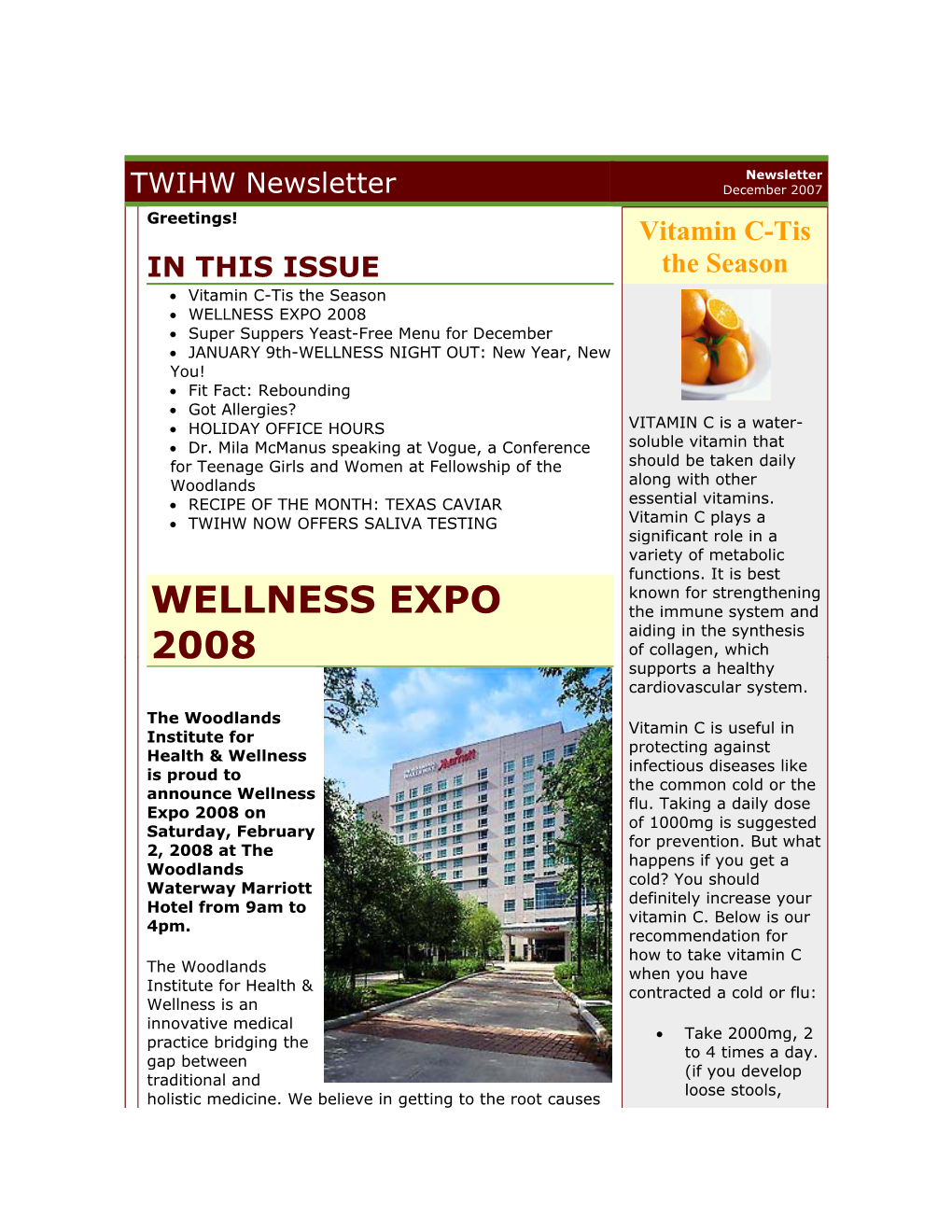 Wellness Expo 2008