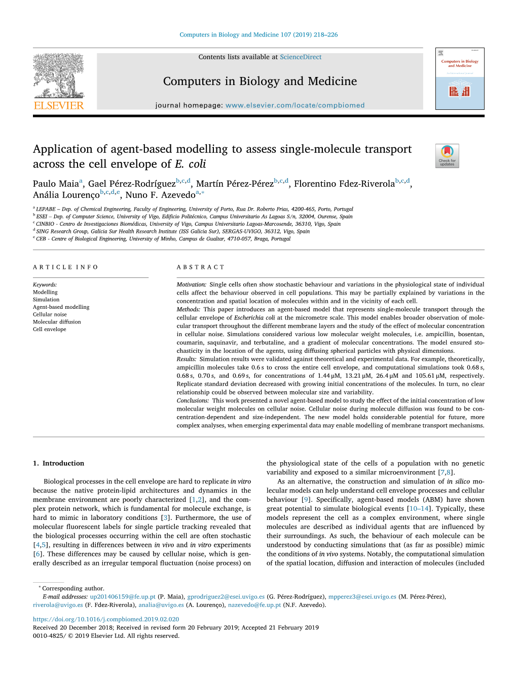 Application of Agent-Based Modelling to Assess Single-Molecule Transport Across the Cell Envelope of E