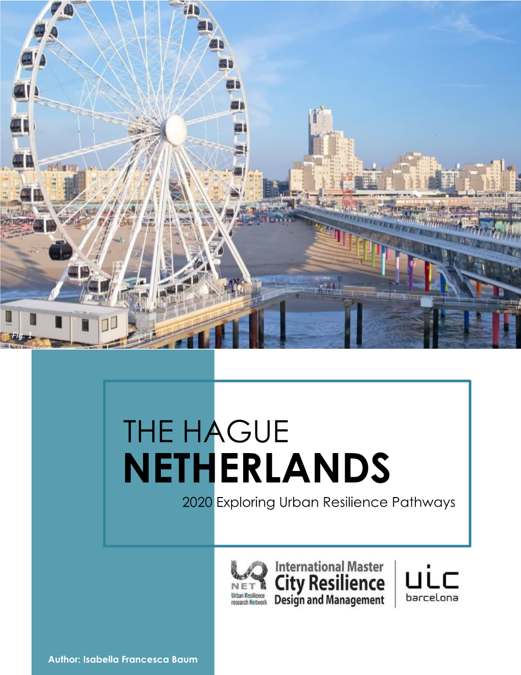 THE HAGUE NETHERLANDS 2020 Exploring Urban Resilience Pathways