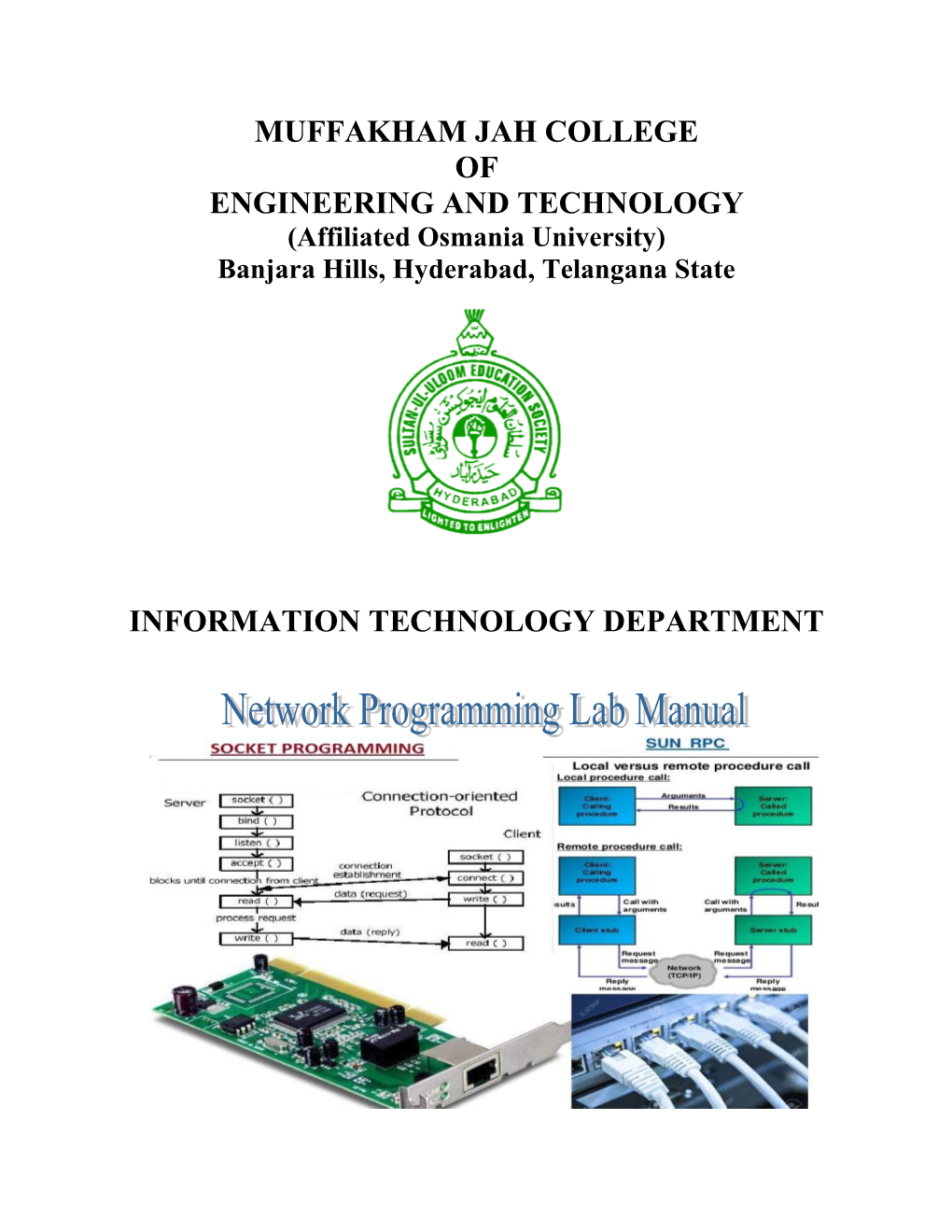 Network Programming Lab Manual – BE III/IV – II Sem