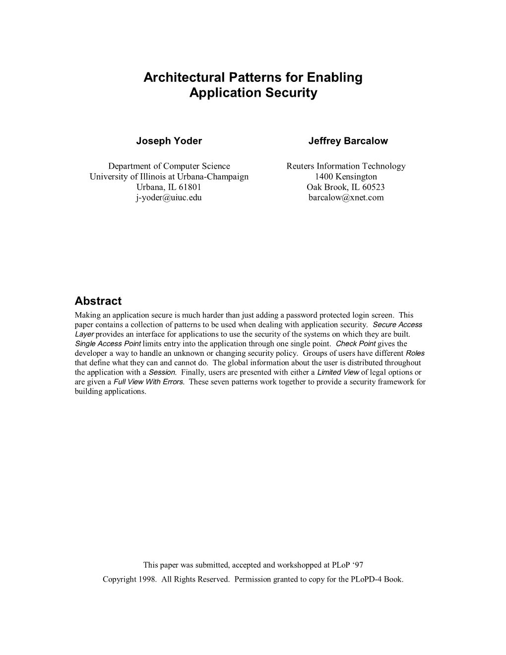 Application Security