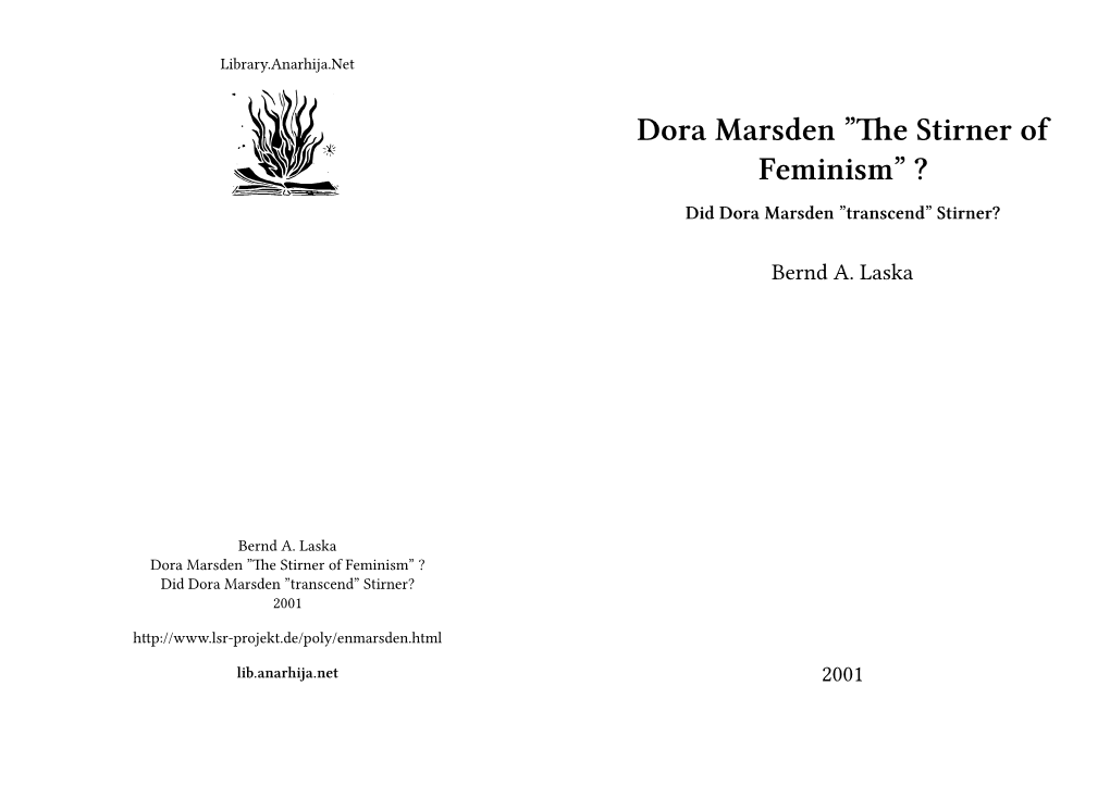 Dora Marsden 