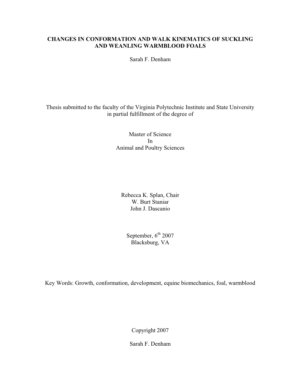 Changes in Conformation and Walk Kinematics of Suckling and Weanling Warmblood Foals