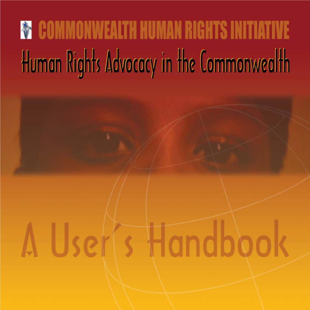 Human Rights Advocacy in the Commonwealth: a User's Handbook