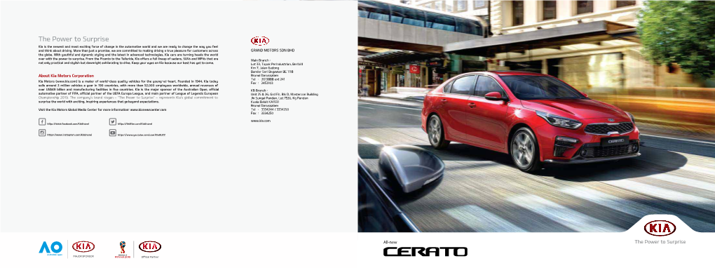 Kia Catalogue Cerato 2018