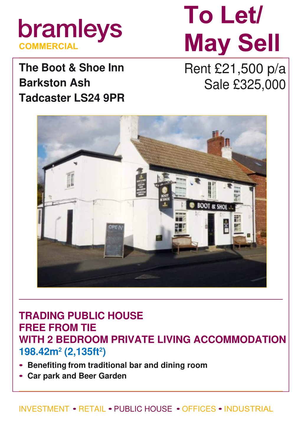 The Boot & Shoe Inn Barkston Ash Tadcaster LS24