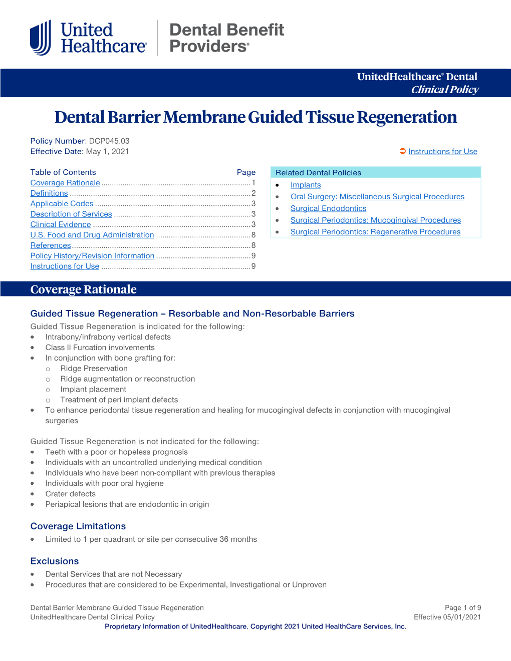 Dental Barrier Membrane Guided Tissue Regeneration