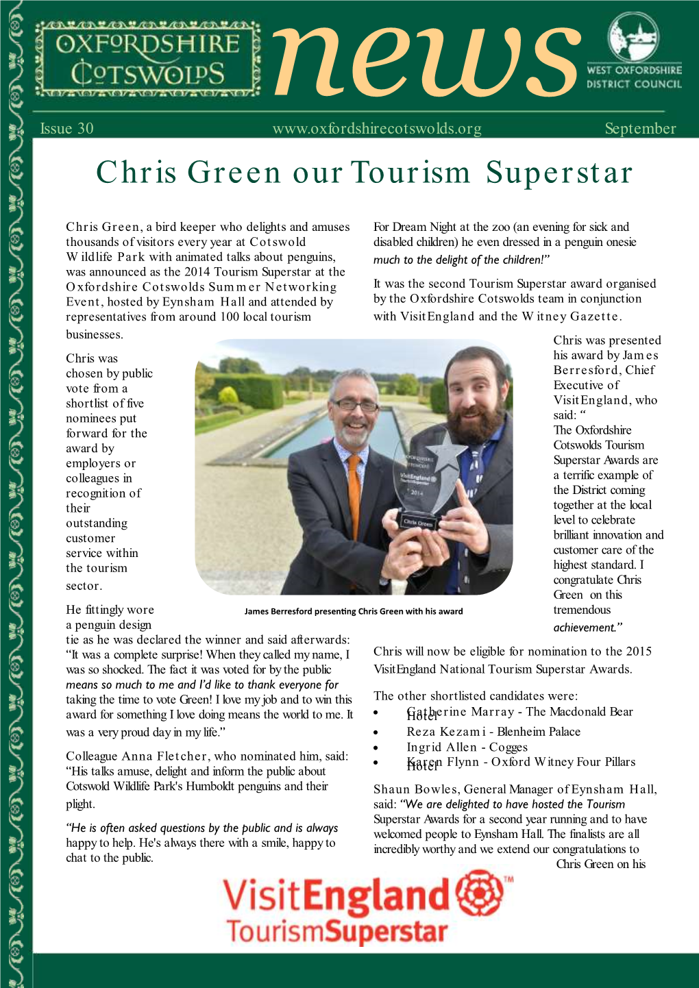Chris Green Our Tourism Superstar