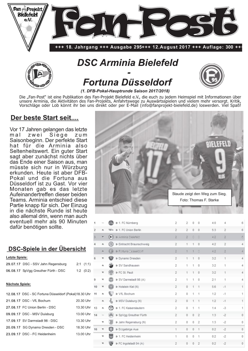 DSC Arminia Bielefeld - Fortuna Düsseldorf (1