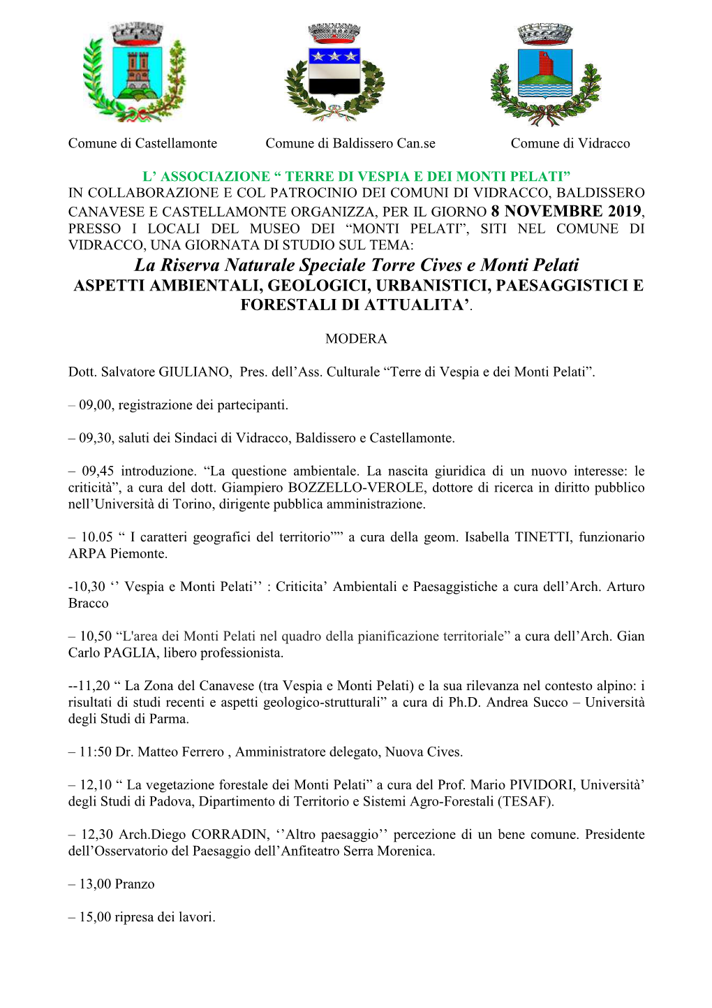 Programma Convegno