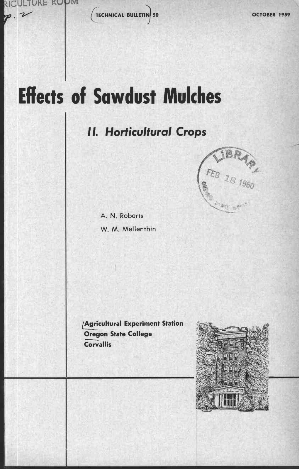 Effects of Sawdust Mulches