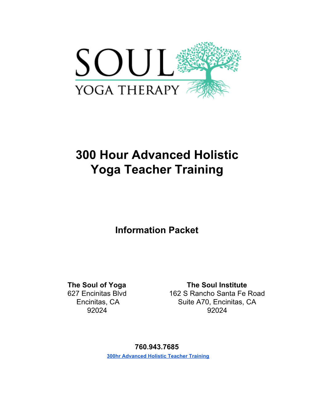 300 Hour Advanced Holistic Yoga Teacher Training