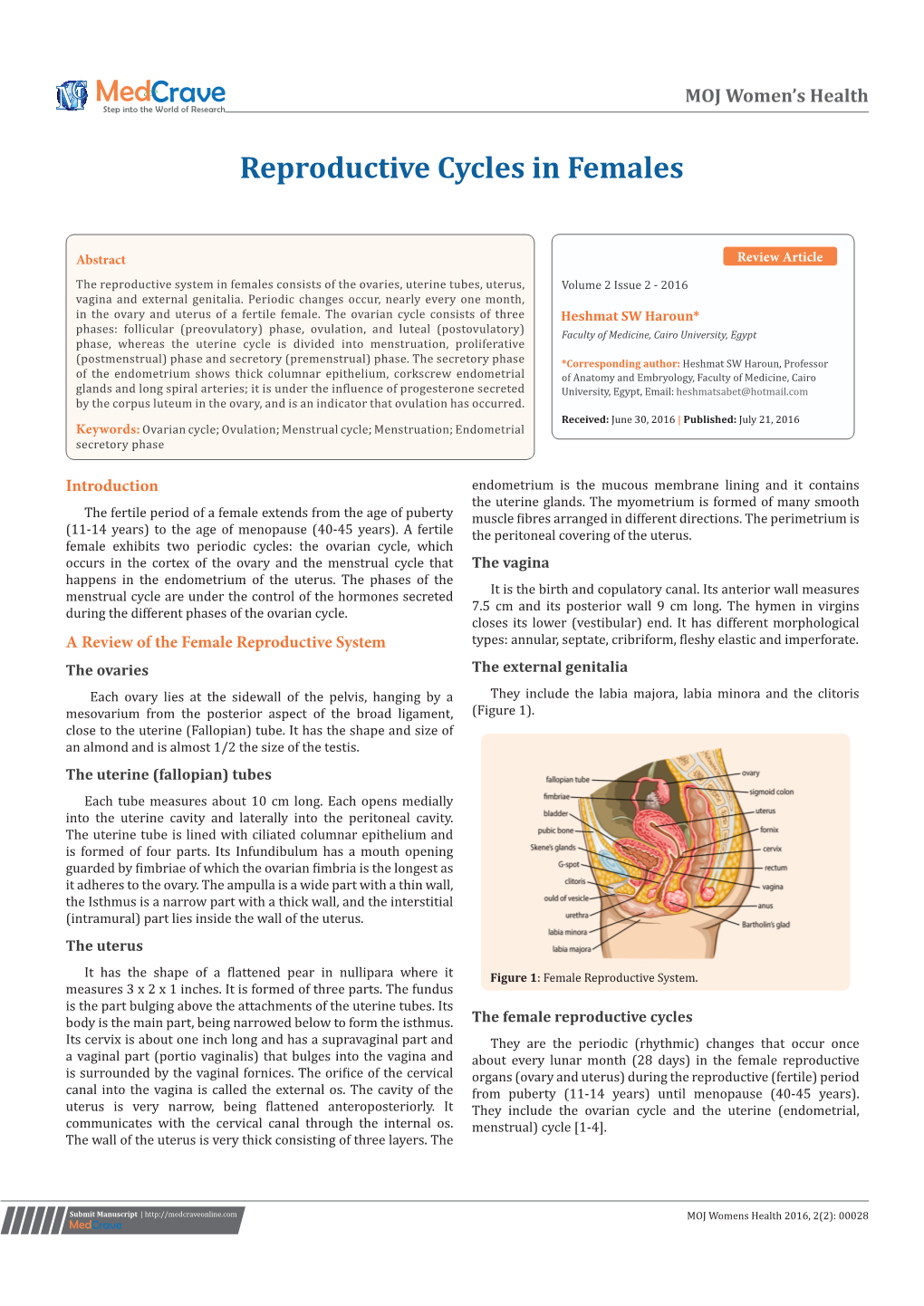 Reproductive Cycles in Females