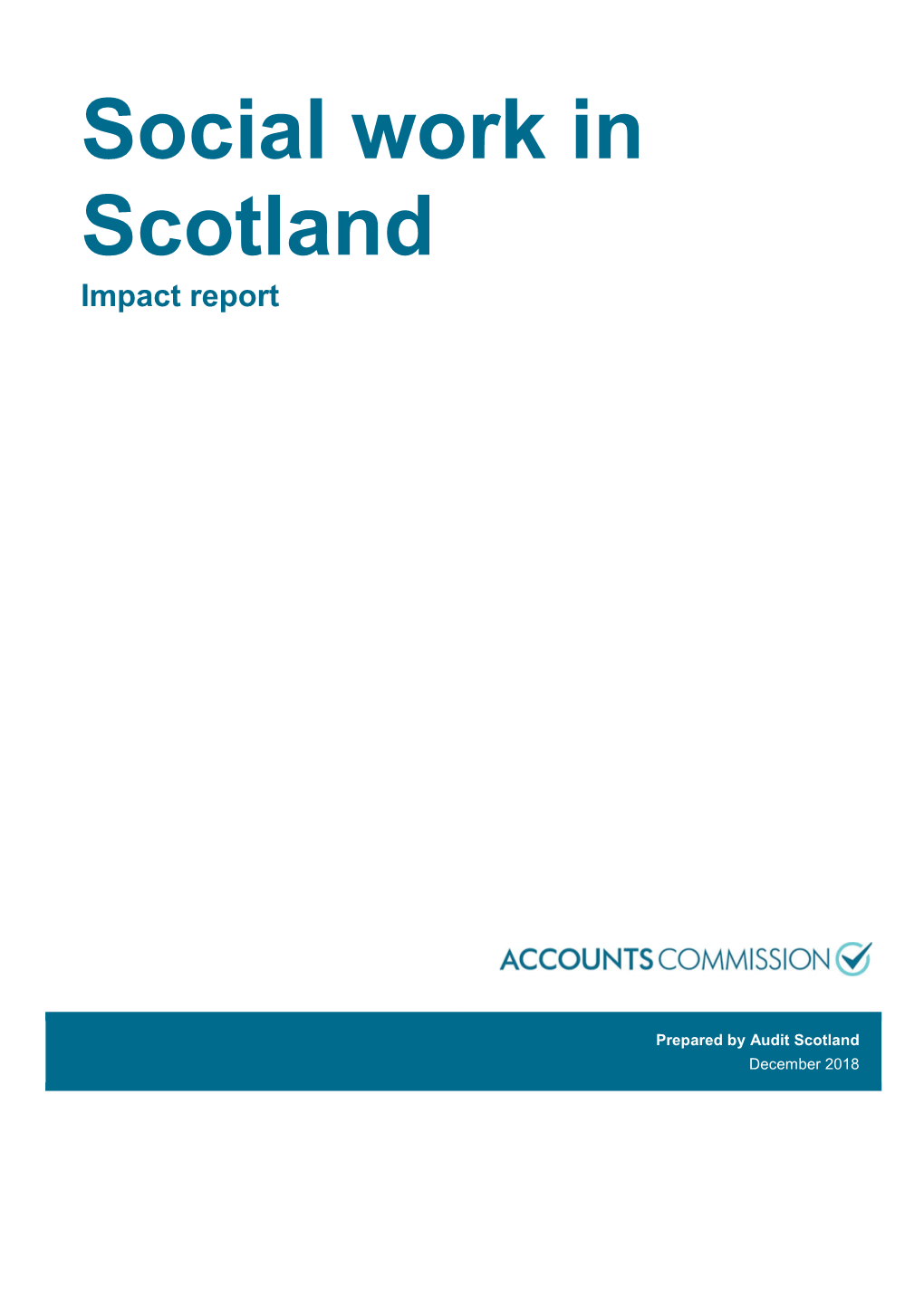 Social Work in Scotland Impact Report