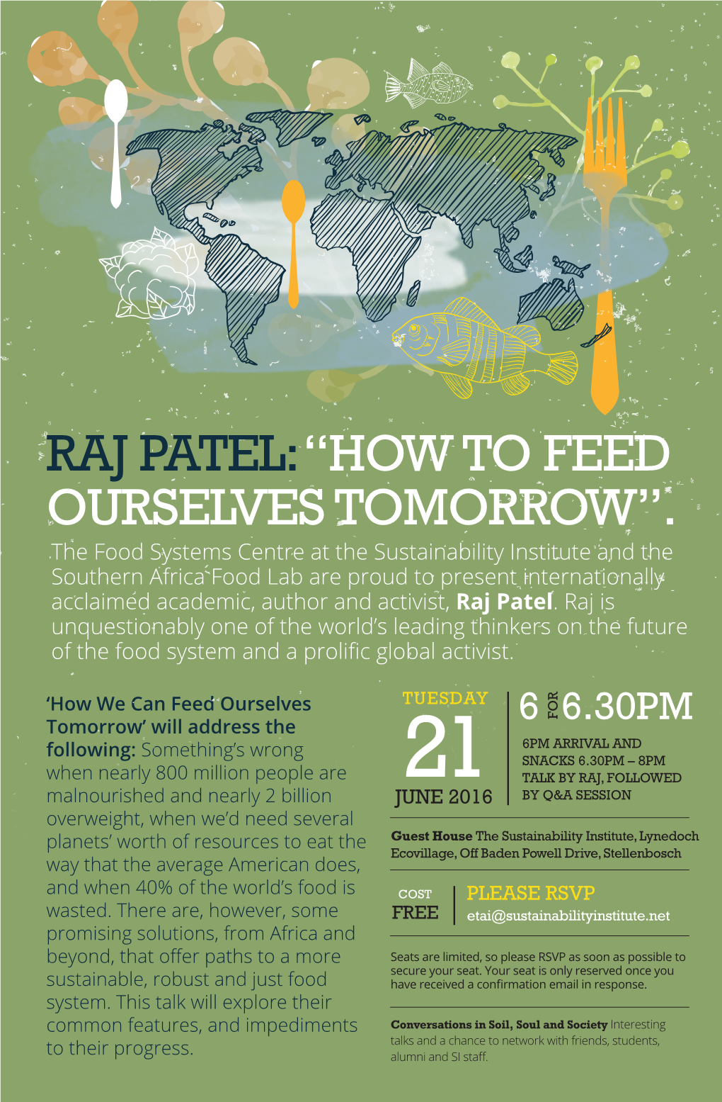 Raj Patel: “How to Feed Ourselves Tomorrow”