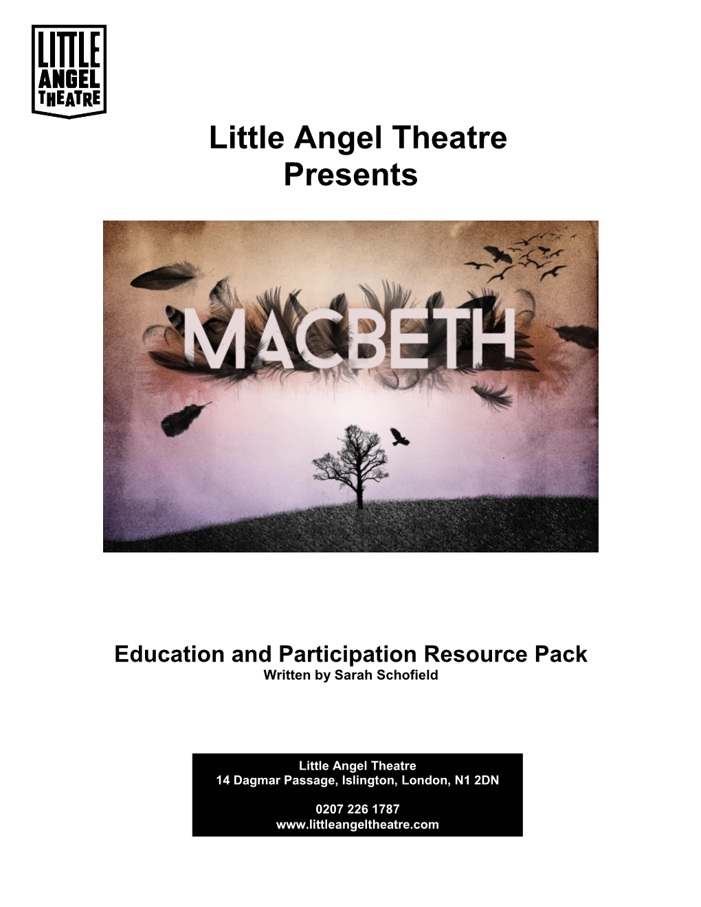 Little Angel Theatre Macbeth with Puppets