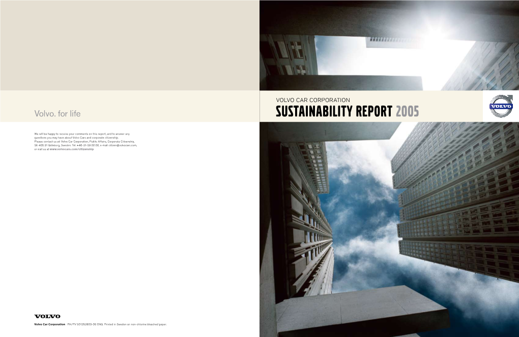 Sustainability Report 2005