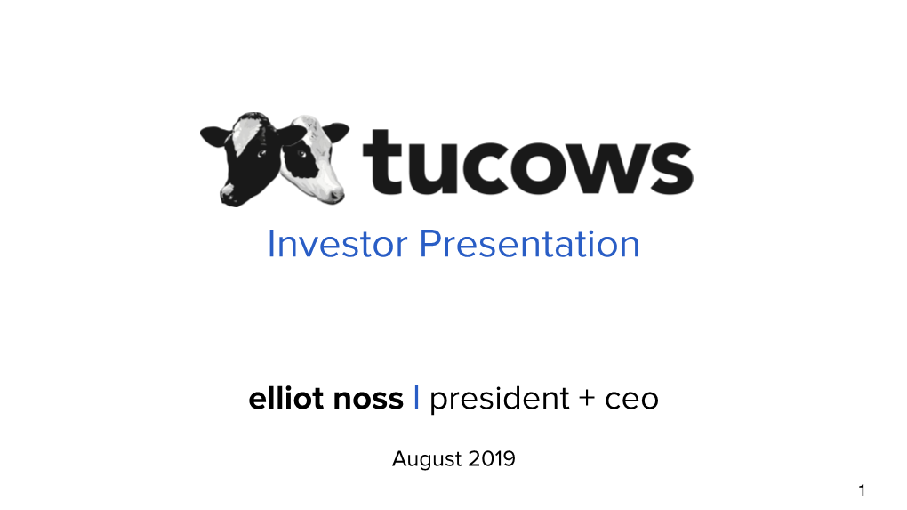 Investor Presentation