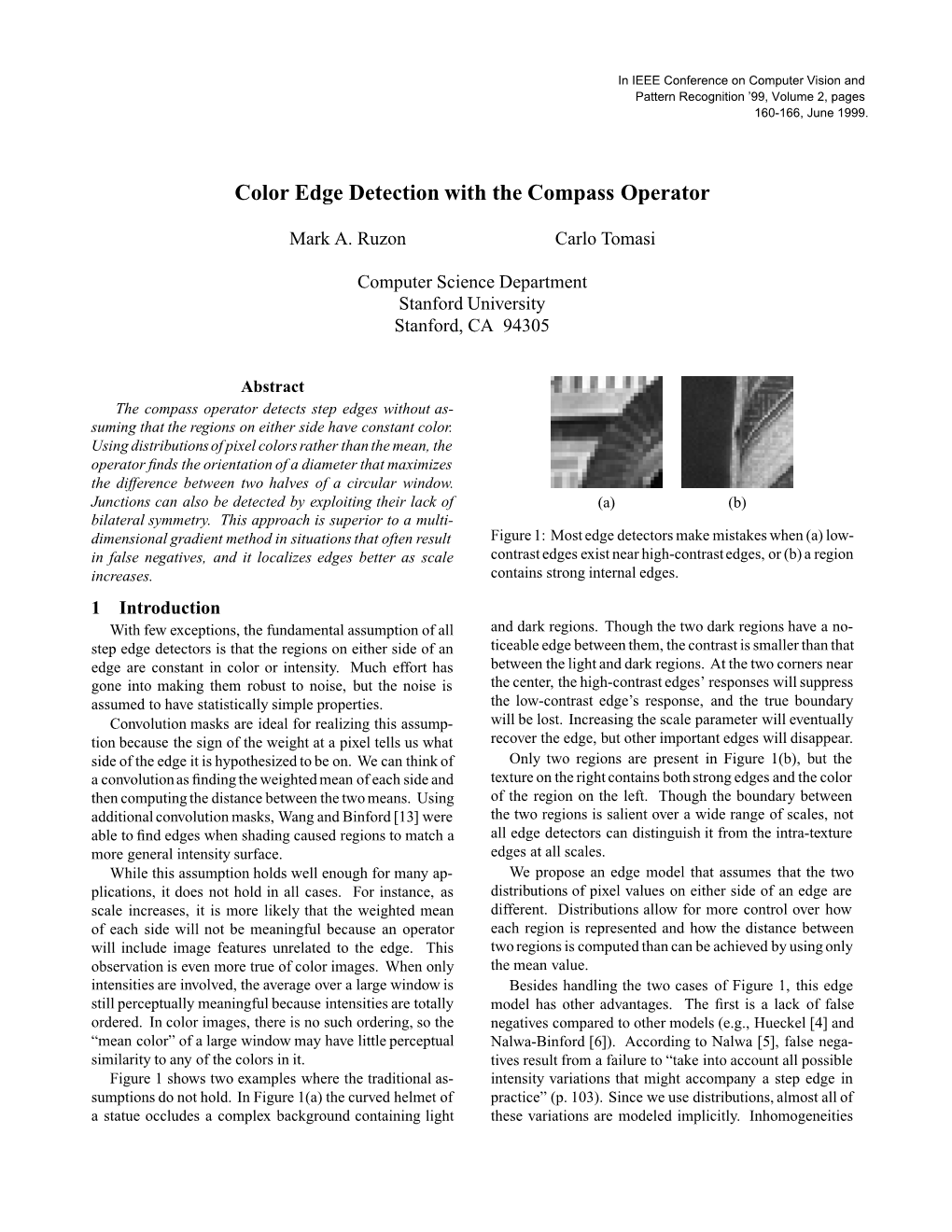 Color Edge Detection with the Compass Operator