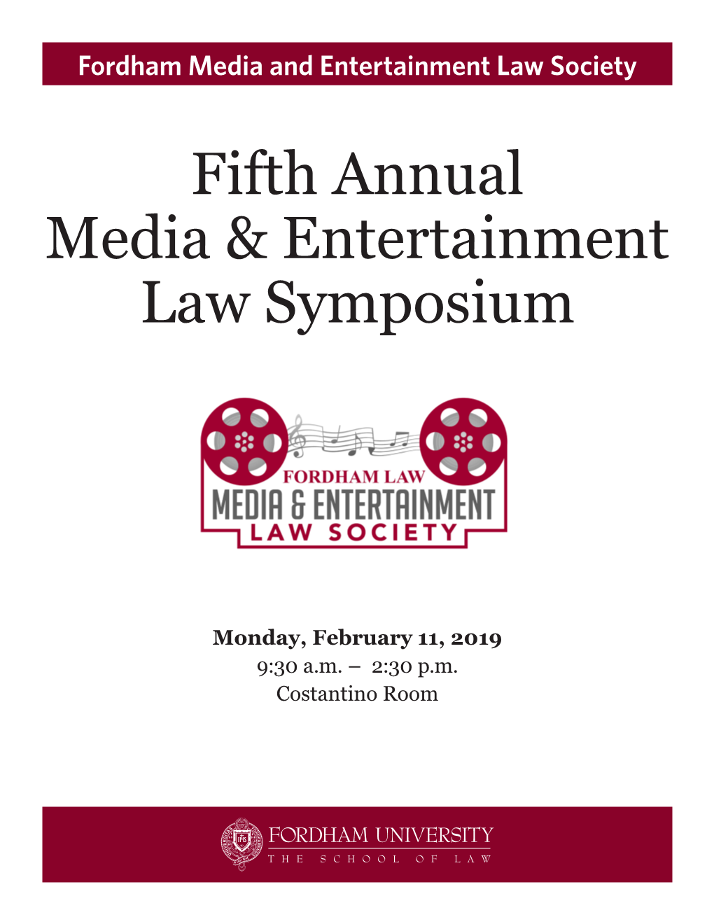 Fifth Annual Media & Entertainment Law Symposium