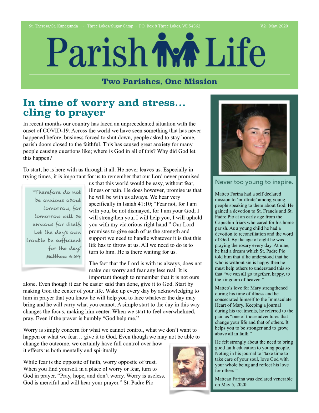 Parish Life Vol 2 ~ May 2020