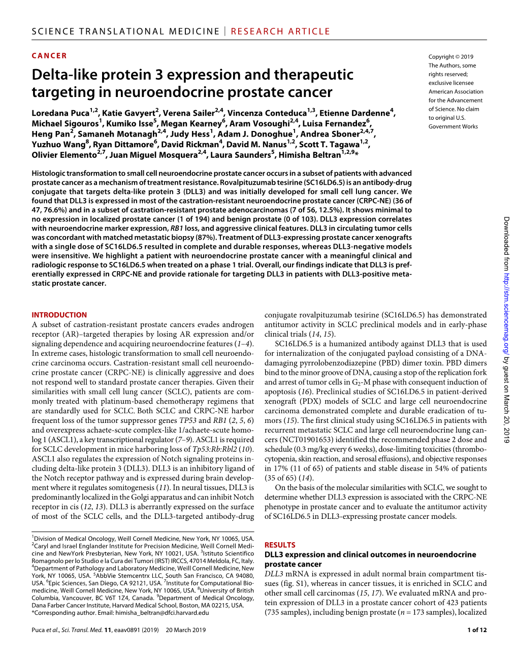 Science Translational Medicine | Research Article