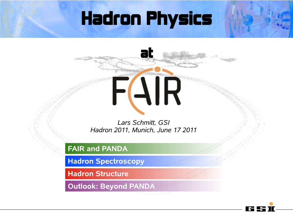 Hadron Physics