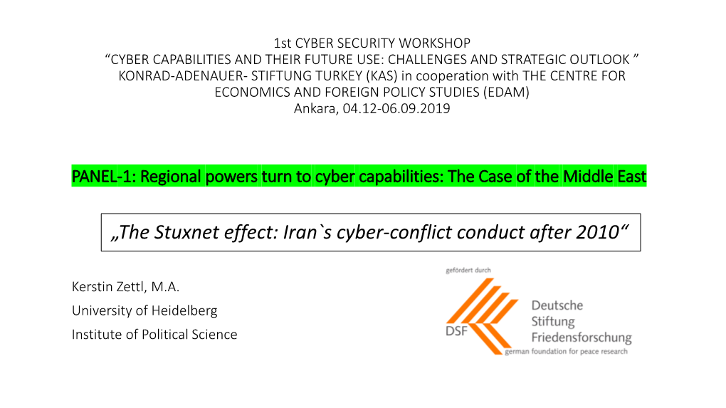 1St CYBER SECURITY WORKSHOP