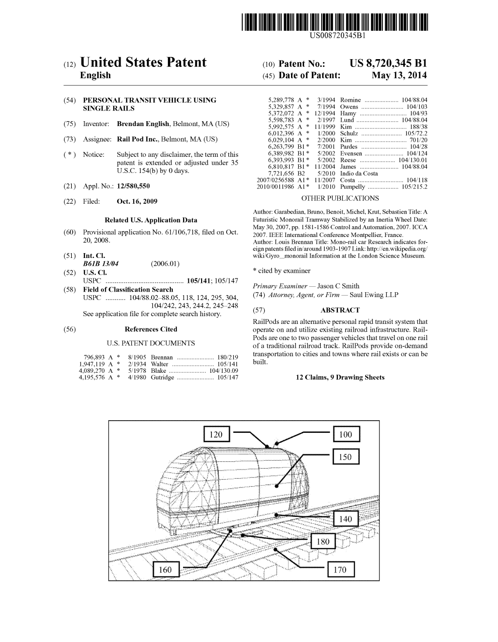 United States Patent (10) Patent No.: US 8,720,345 B1 English (45) Date of Patent: May 13, 2014