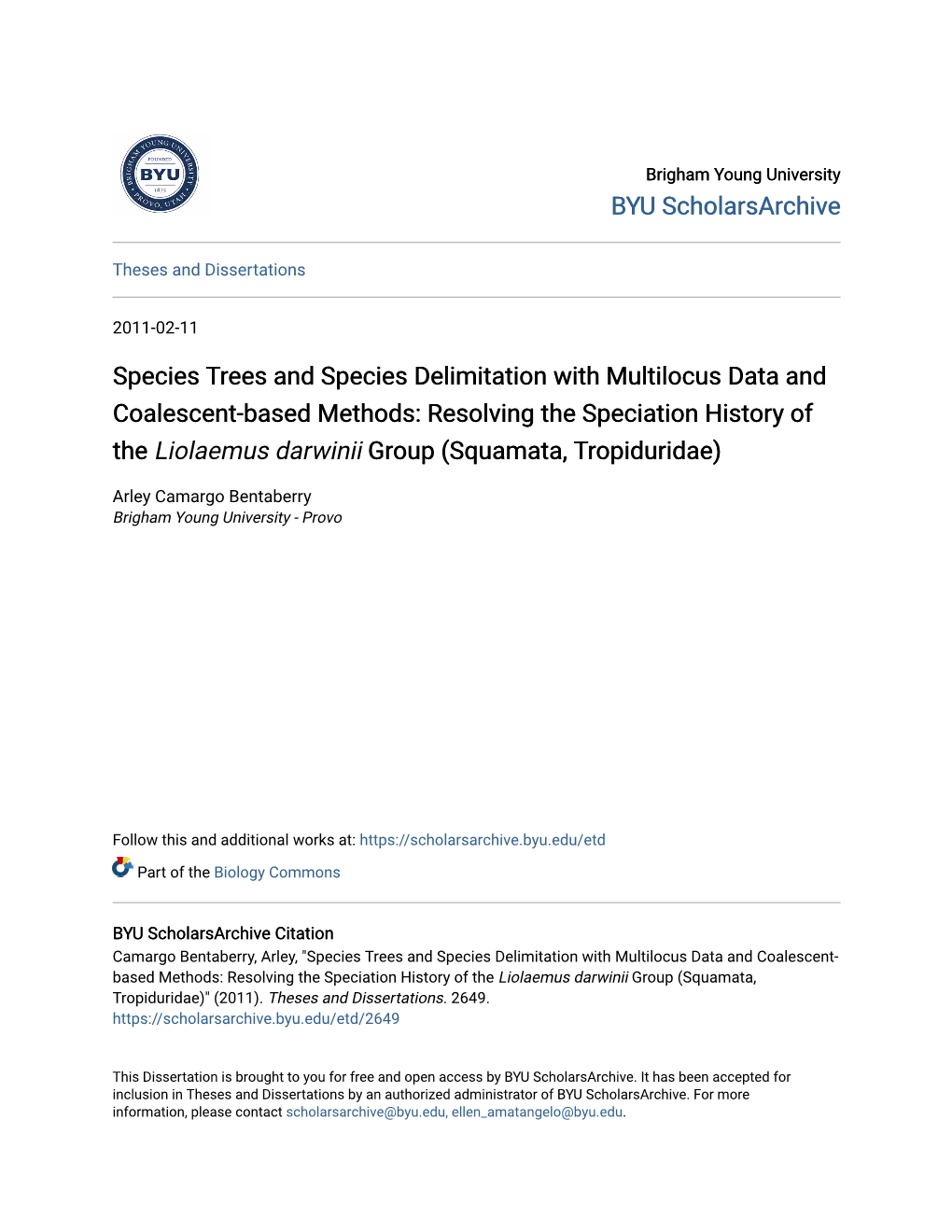 Species Trees and Species Delimitation with Multilocus Data and Coalescent-Based Methods