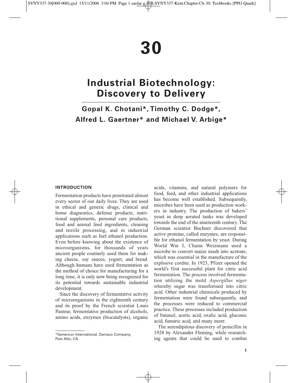 Industrial Biotechnology: Discovery to Delivery