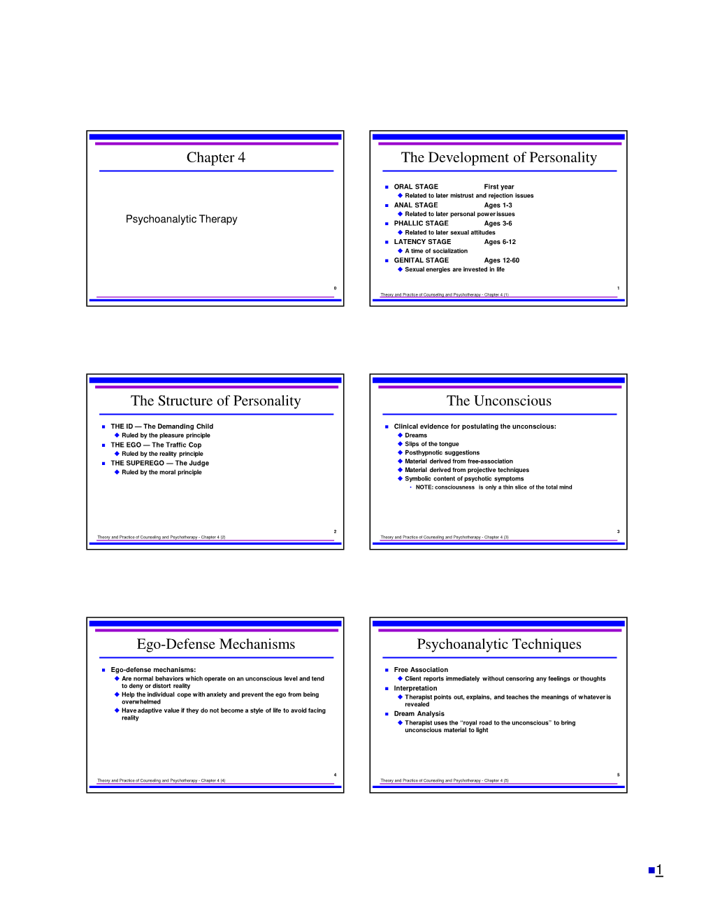 Chapter 4 the Development of Personality the Structure Of