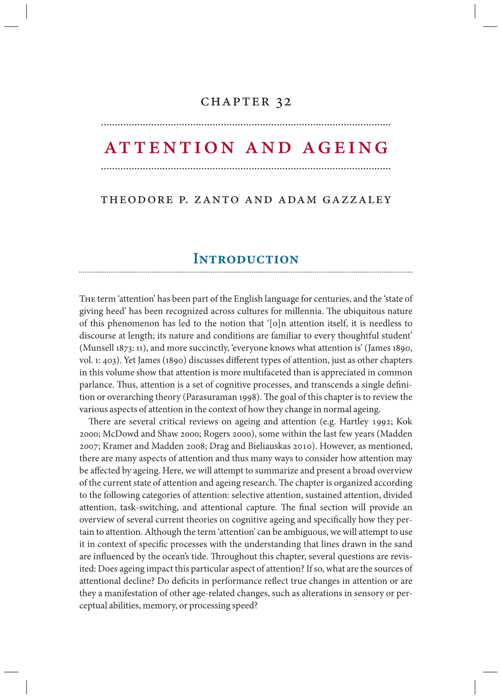 Attention and Ageing