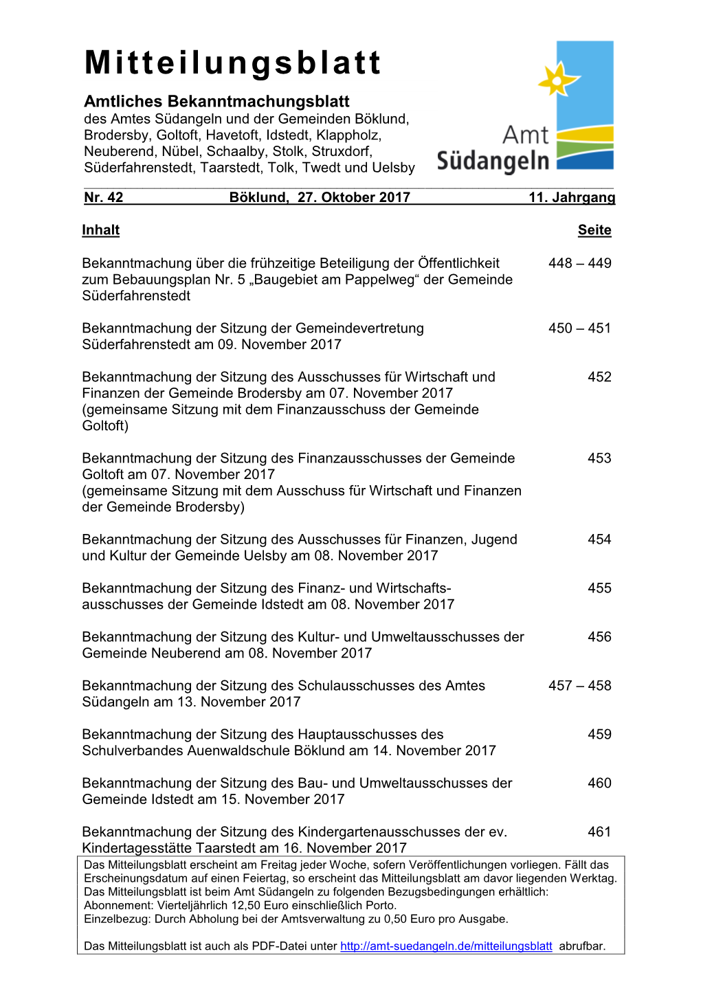 Mitteilungsblatt